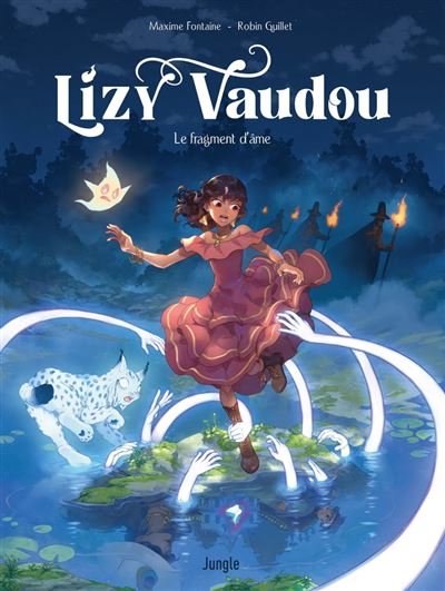 Image d'une jeune femme se faisant attraper par des mains fantômatiques