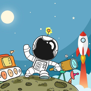 Un astronaute sur la lune