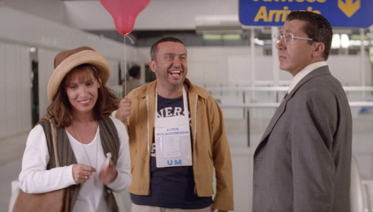 Simon, Serge et Odile à l'aéroport