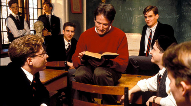 Photographie du film Le cercle des poètes disparus de Peter Weir, sorti en 1989