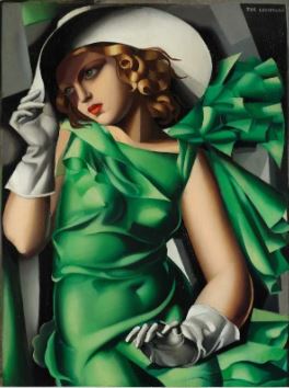 Peinture de Tamara de Lempicka "Jeune fille aux gants" 1930