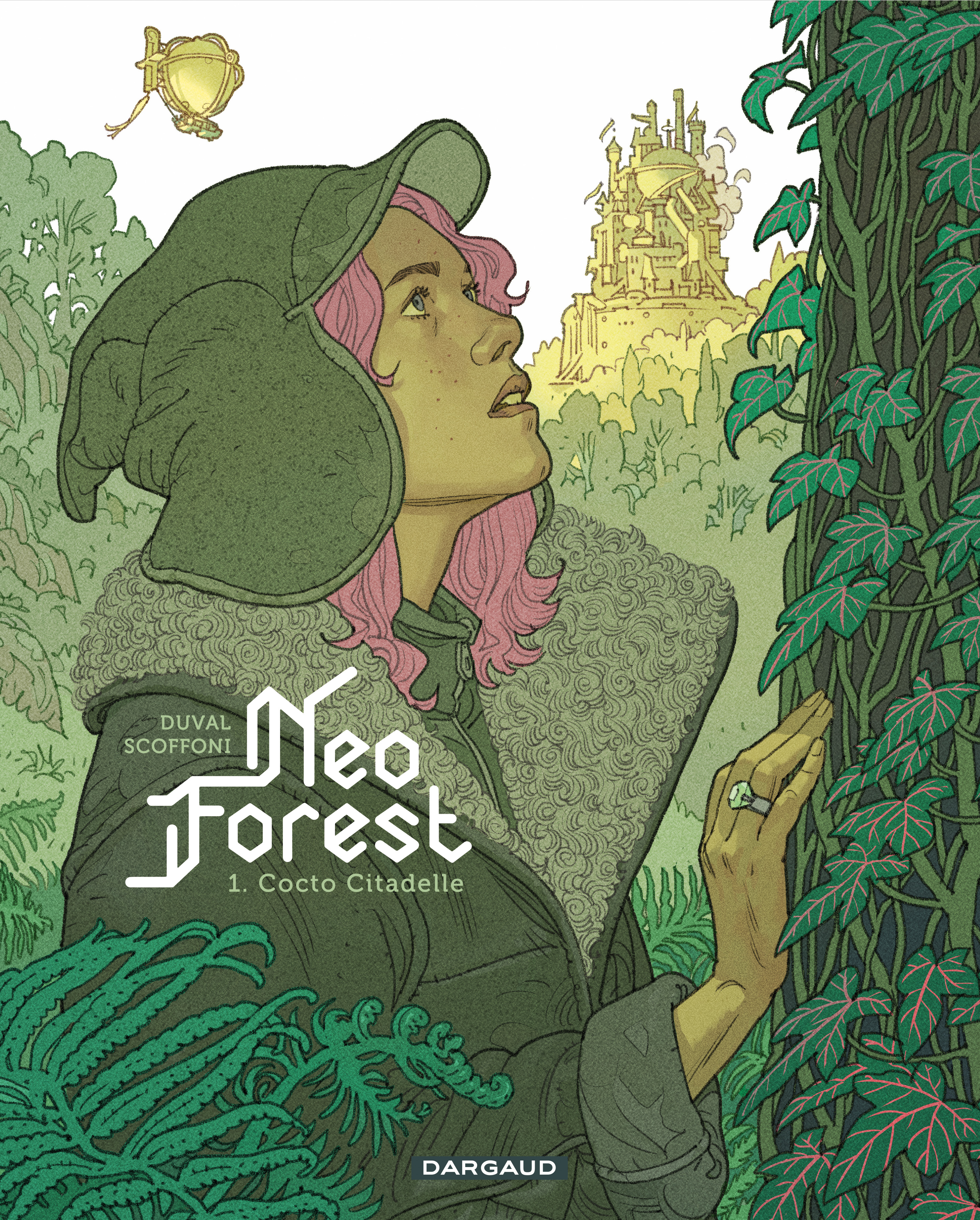 Image d'une femme regardant de la verdure