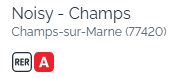 RER A Noisy Champs