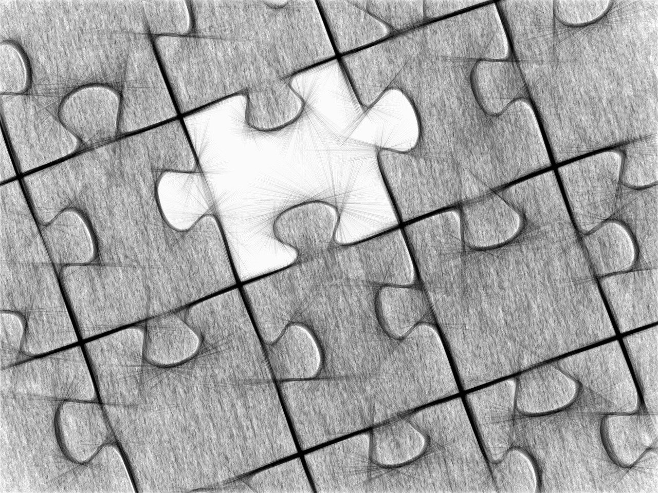 Image de plusieurs pièces de puzzles