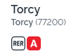RER A Torcy