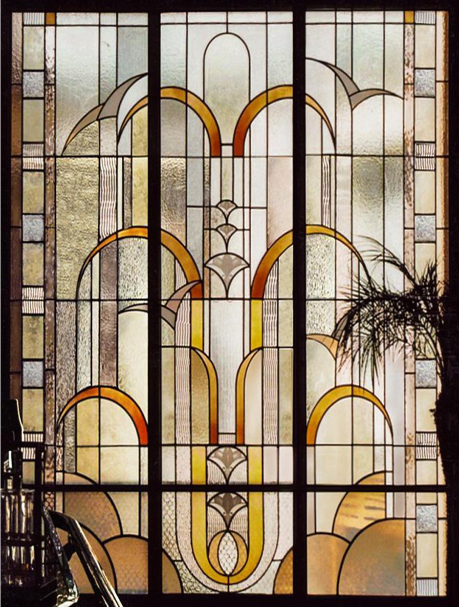 Vitrail style art déco
