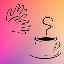 Deux mains signent devant un café