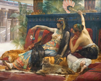 Tableau Cléopâtre allongée