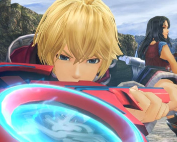 Shulk tenant l'épée Monado