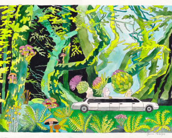 Illustration issue de l’expo collective On the road again