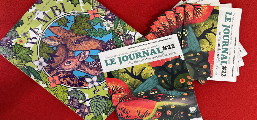 Le journal 22 avec un livre sur Bambi